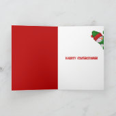 Weihnachtskerzenmais mit Schneemann Feiertagskarte (Innenseite)