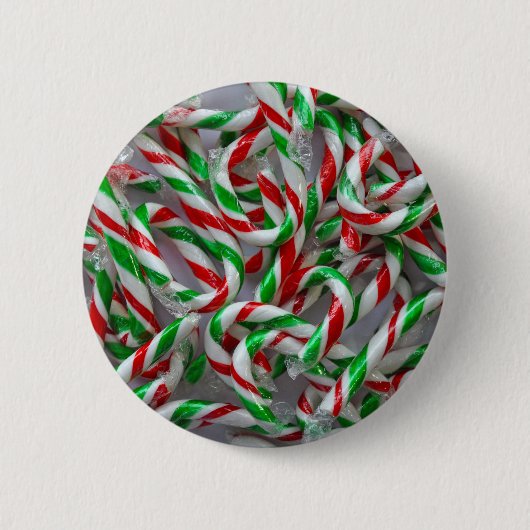 Weihnachtskerzenmuster Button (Vorderseite)