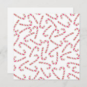 Weihnachtskerzenmuster Feiertagskarte (Vorne/Hinten)