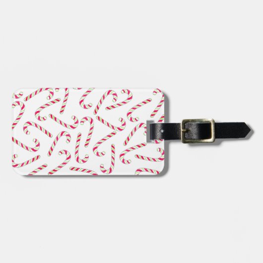 Weihnachtskerzenmuster Gepäckanhänger (Vorderseite horizontal)