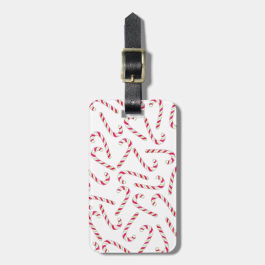 Weihnachtskerzenmuster Gepäckanhänger (Vorderseite vertikal)