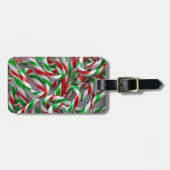 Weihnachtskerzenmuster Gepäckanhänger (Vorderseite horizontal)