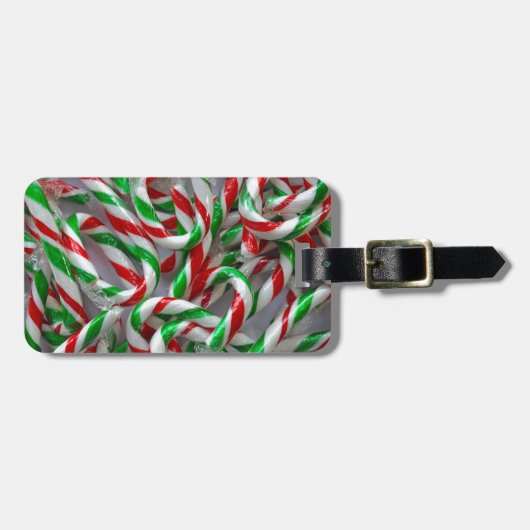 Weihnachtskerzenmuster Gepäckanhänger (Vorderseite horizontal)