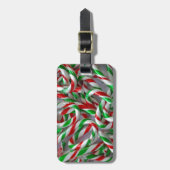 Weihnachtskerzenmuster Gepäckanhänger (Vorderseite vertikal)