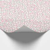 Weihnachtskerzenmuster Geschenkpapier (Ecke)