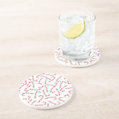 Weihnachtskerzenmuster Getränkeuntersetzer (Seite)