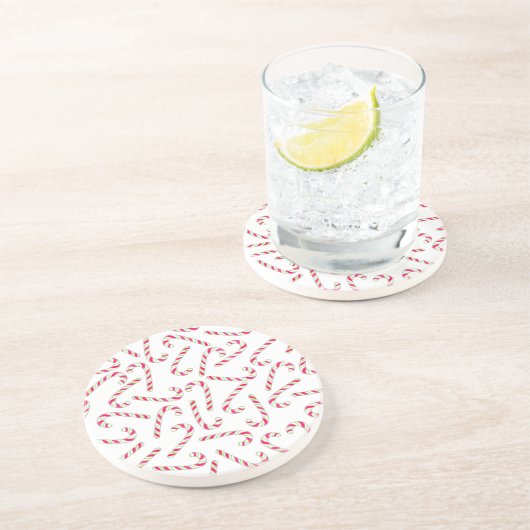 Weihnachtskerzenmuster Getränkeuntersetzer (Seite)