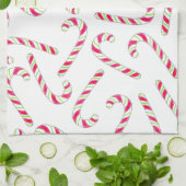 Weihnachtskerzenmuster Handtuch (Gefaltet)