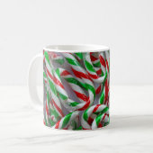 Weihnachtskerzenmuster Kaffeetasse (Vorderseite Links)