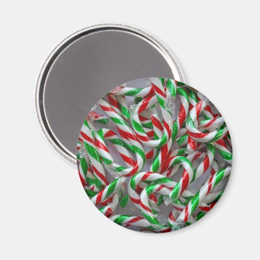 Weihnachtskerzenmuster Magnet (Vorderseite/Rückseite)