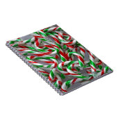 Weihnachtskerzenmuster Notizblock (Rechte Seite)