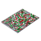 Weihnachtskerzenmuster Notizblock (Linke Seite)