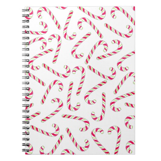 Weihnachtskerzenmuster Notizblock (Vorderseite)