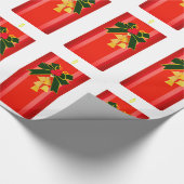 Weihnachtskerzenpapier Geschenkpapier (Ecke)