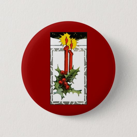 Weihnachtskerzenschaltfläche Button (Vorderseite)