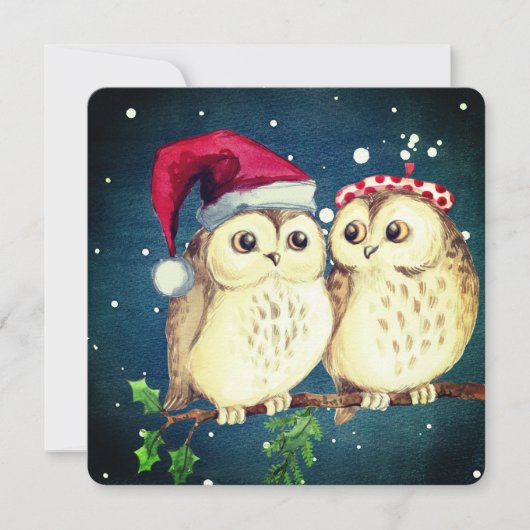 Weihnachtskeule in der Liebe süß Feiertagskarte (Vorderseite)