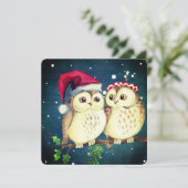 Weihnachtskeule in der Liebe süß Feiertagskarte (Stehend Vorderseite)