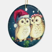 Weihnachtskeule in der Liebe süß Keramik Ornament (Links)