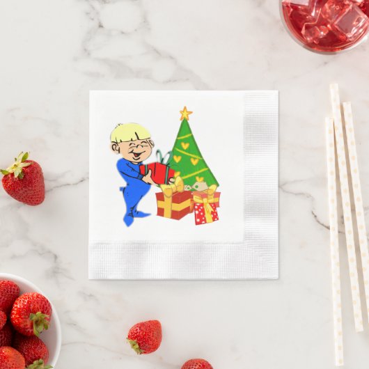 Weihnachtskid Serviette (Beispiel)