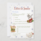 Weihnachtskids-Brief an die Weihnachtskarte Einladung (Vorderseite)