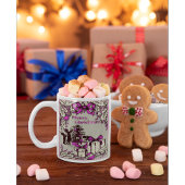 Weihnachtskids dekorieren Baum Kaffeetasse