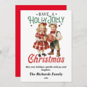 Weihnachtskids Feiertagskarte (Vorne/Hinten)