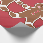 Weihnachtskids Gingerbrot Junge Niedliches Wrappin Geschenkpapier (Ecke)
