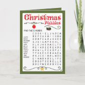 Weihnachtskids Puzzle Activity Card Karte (Vorderseite)