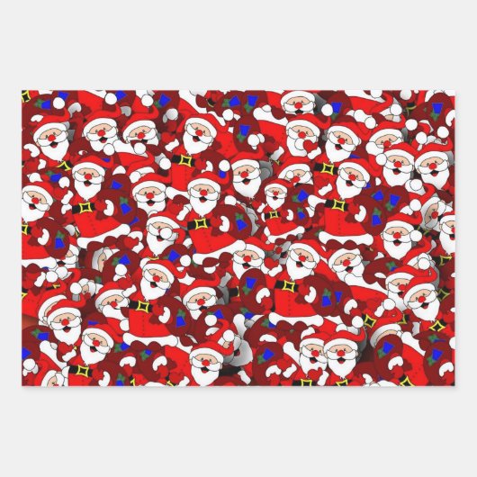 Weihnachtskids-Sammlung Geschenkpapier Set (Vorderseite 3)