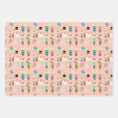 Weihnachtskids-Wrackpapier Geschenkpapier Set (Vorderseite 3)