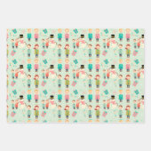 Weihnachtskids-Wrackpapier Geschenkpapier Set (Vorderseite)