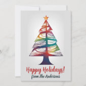 Weihnachtskiefer 13, Frohe Weihnachten, Grußkarte Einladung (Vorderseite)