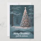 Weihnachtskiefer 14, Frohe Weihnachten, Grußkarte Einladung (Vorderseite)