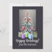 Weihnachtskiefer 14 Frohe Weihnachten, Grußkarte Einladung (Vorderseite)