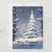 Weihnachtskiefer 7, Happy Holidays, Grußkarte Einladung (Vorderseite)