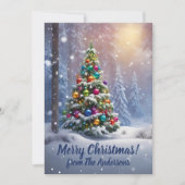 Weihnachtskiefer 80, Frohe Weihnachten, Grußkarte Einladung (Vorderseite)
