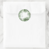 Weihnachtskiefer-Aufkleber Runder Aufkleber (Tasche)