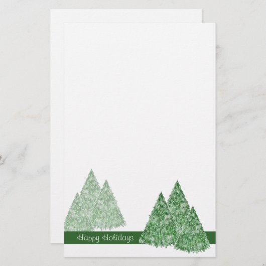 WeihnachtsKiefer-Briefpapier - TBA Briefpapier (Vorne/Hinten)