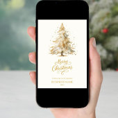 Weihnachtskiefer Feiertagskarte