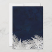 Weihnachtskiefer mistletosilber Deck die Hallen Einladung (Rückseite)