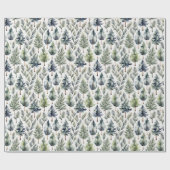 Weihnachtskiefer rustikales Packpapier (Flach)