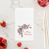 Weihnachtskiefer und Berries Serviette (Beispiel)