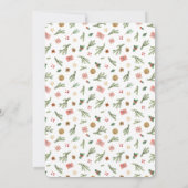 Weihnachtskiefer und Poinsettias - Freude (Rückseite)