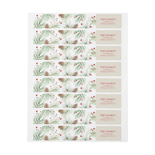 Weihnachtskiefer Wasserfarbe | 2016 (Bogen)