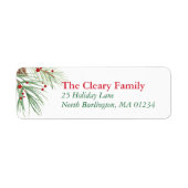 Weihnachtskiefer Wasserfarbe | Weihnachtsrückkehr (Vorne)