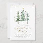 Weihnachtskiefern | Einladung von Feiertagen (Vorderseite)