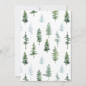 Weihnachtskiefern | Einladung von Feiertagen (Rückseite)