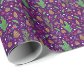 Weihnachtskiefern: Festlich nahtlos Geschenkpapier (Rolleneckpunkt)