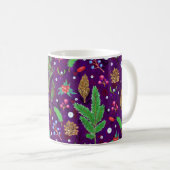 Weihnachtskiefern: Festlich nahtlos Kaffeetasse (VorderseiteRechts)