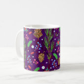 Weihnachtskiefern: Festlich nahtlos Kaffeetasse (Vorderseite Links)